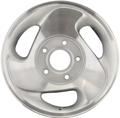Dodge Ram 1500 1998-2001 silver machined 16x7 aluminum wheels or rims. Hollander part number ALY2104A10.PS02, OEM part number Not Yet Known.